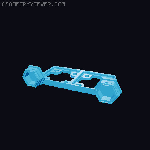 Honeycomb Wall Gridfinity Magnet Base 3D model thumbnail