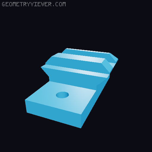 Custom Length Gryphon Top Rail 3D model thumbnail