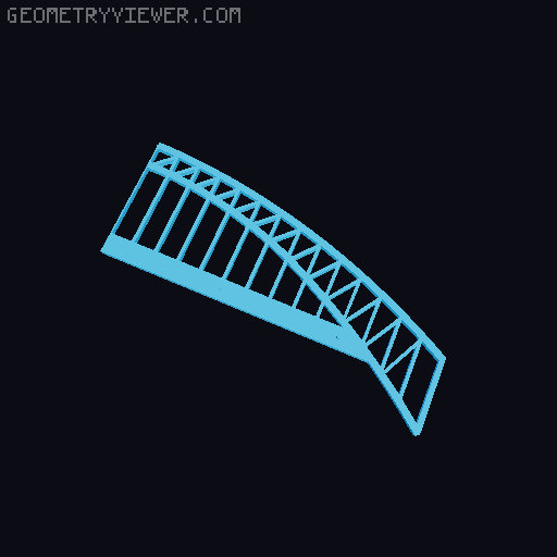 Sydney Harbour Bridge for Brio type train sets 3D model thumbnail
