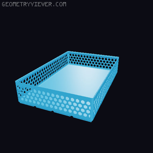 Gridfinity Hex Bins all sizes 3D model thumbnail