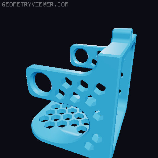 Solder Spool Holder With Magnet Cutouts for MEtal Plate Solder Stations 3D model thumbnail