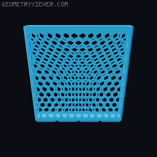 Gridfinity Hex Bins all sizes 3D model thumbnail