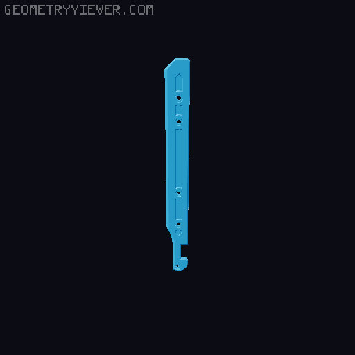 SMILEY Fat Bent Bolt 3D model thumbnail