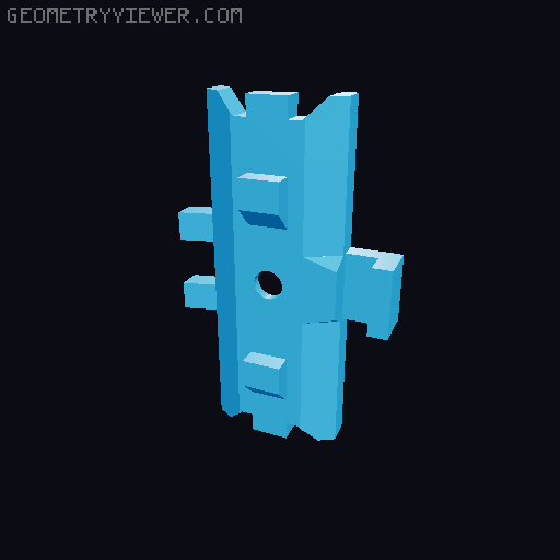 3D Printed RC Forklift - DIY 3D model thumbnail