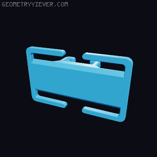 Parametric QUICK-CLIP Buckles 3D model thumbnail