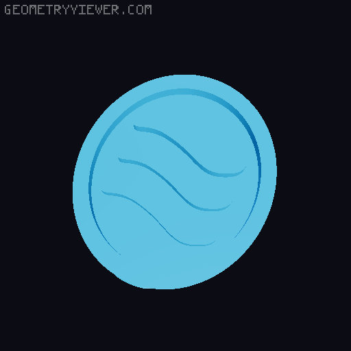 Captain Planet and the Planeteers Logos for Cisco Gold Ring (fire and earth only for resin printer) 3D model thumbnail