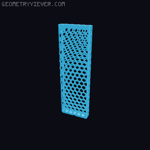 Gridfinity Hex Bins Light all sizes 3D model thumbnail