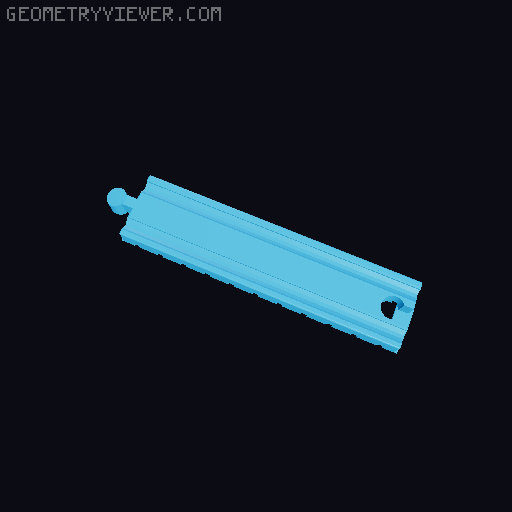 Wooden railway bridge system for Fischertechnik 3D model thumbnail