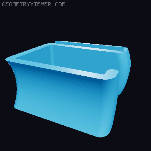 Headphone Table Hook 3D model thumbnail