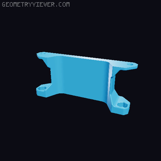 3D printable open frame PC case 3D model thumbnail