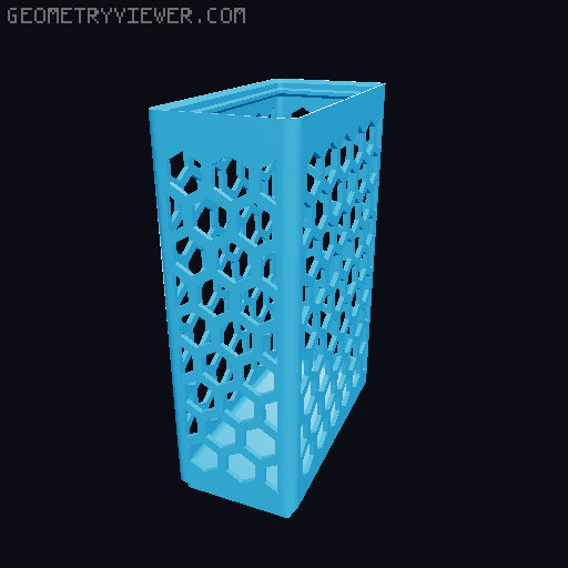 Gridfinity Hex Bins all sizes 3D model thumbnail