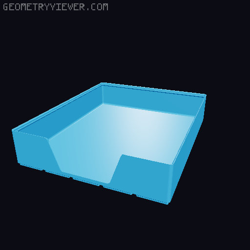 Gridfinity wall cutout collection 3D model thumbnail