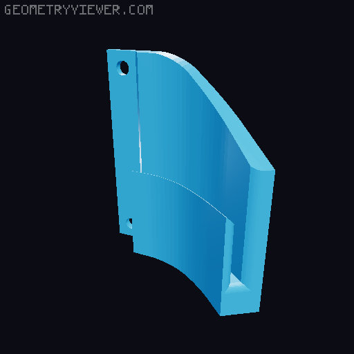 Deflector For "Modular print in place 35mm film scanner" frome FruitieX 3D model thumbnail