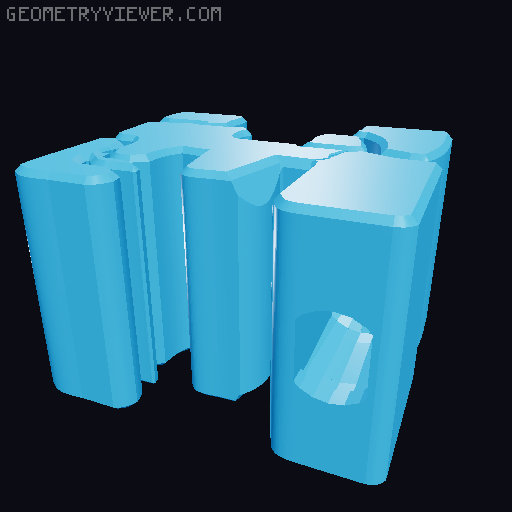 Minecraft 3D logo ⛏ (no glue needed) 3D model thumbnail