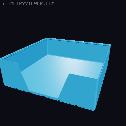 Gridfinity wall cutout collection 3D model thumbnail