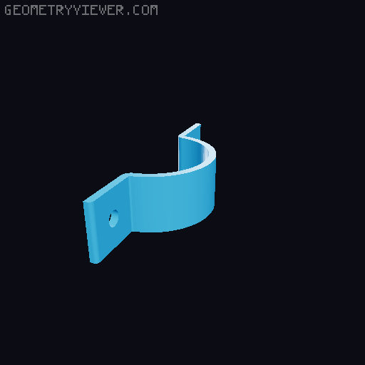 Cable Clamps Clips 3D model thumbnail