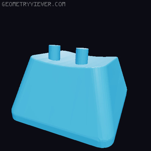 Keycaps with Braille 3D model thumbnail