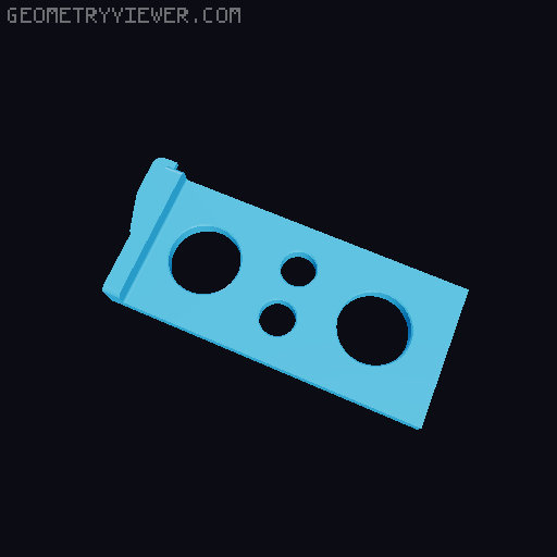 DDD Printable Wall Control System 3D model thumbnail