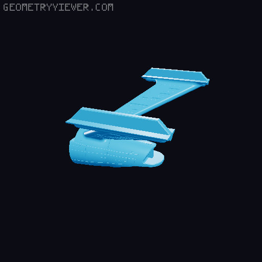Enterprise-A Constitution Refit 3D model thumbnail