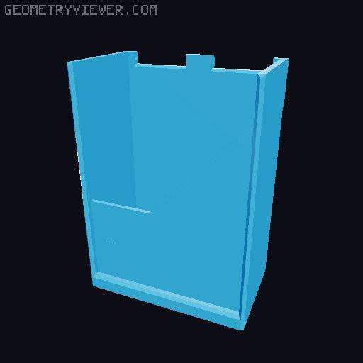 YuGiOh CardBox for 60 sleeved cards 3D model thumbnail