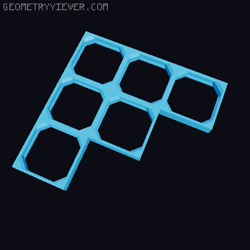 openGrid Triangular Tiles (2x2 - 12x12) 3D model thumbnail