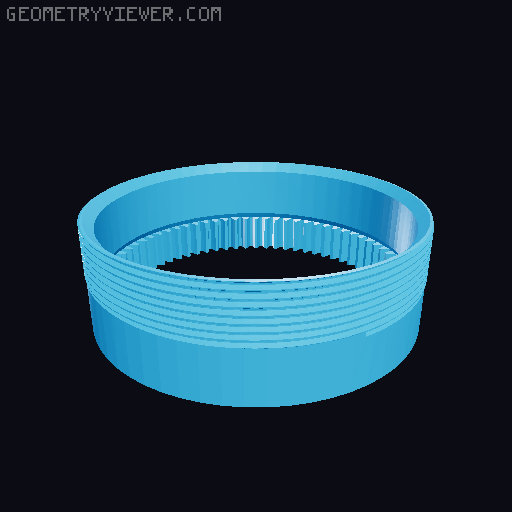 54mm Lower Part Remixed 3D model thumbnail