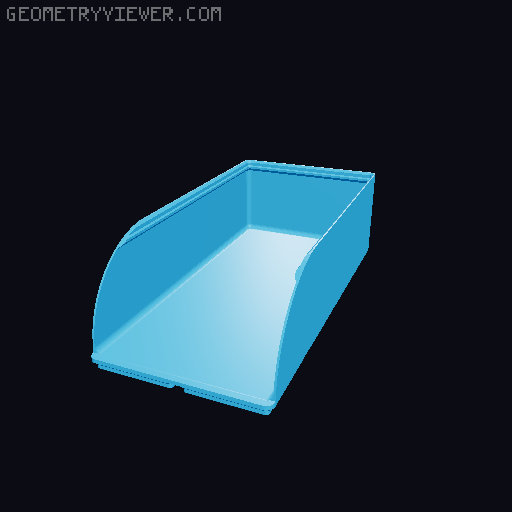 Gridfinity rouded bins collection all sizes 3D model thumbnail