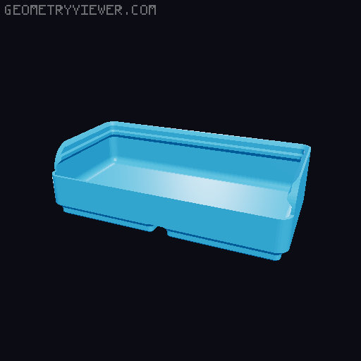 Gridfinity rouded bins collection all sizes 3D model thumbnail