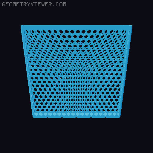 Gridfinity Hex Bins all sizes 3D model thumbnail