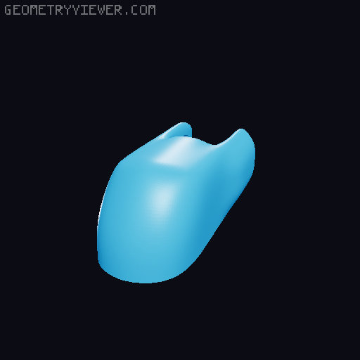 Poseable articulated hand model 3D model thumbnail