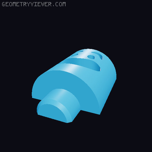 Mini Super Toggly Fidget Button (and more!) 3D model thumbnail