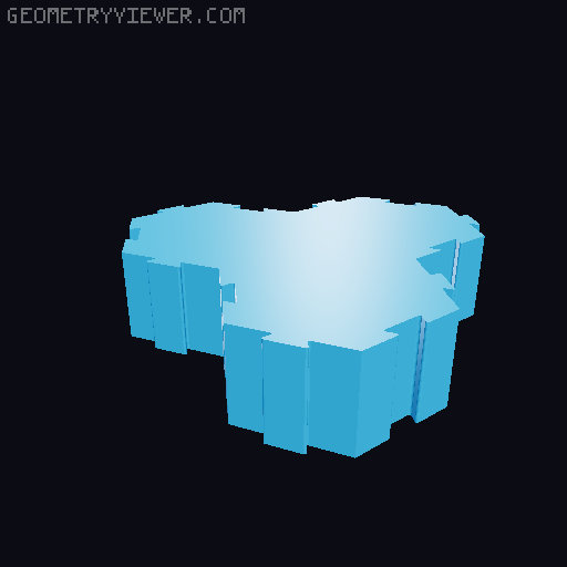 Modular Honeycomb Desk Organizer - REMIX, Continued 3D model thumbnail