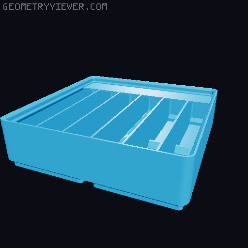 Gridfinity Ultra Light Bins - Divider Label Edition 3D model thumbnail
