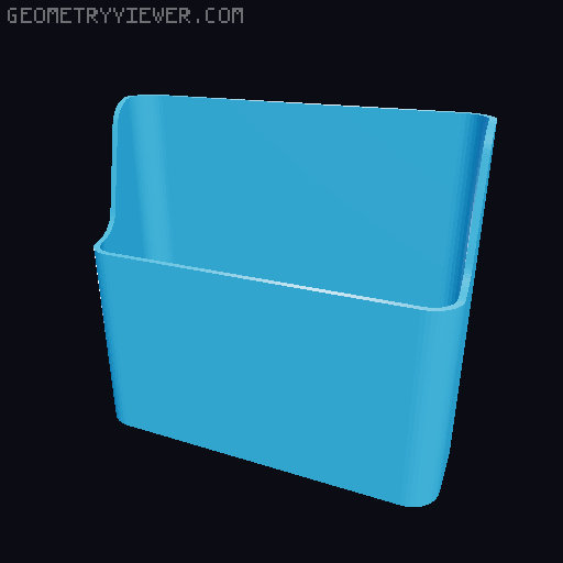 Bin for Ikea skadis - 564 models - hooks need support 3D model thumbnail