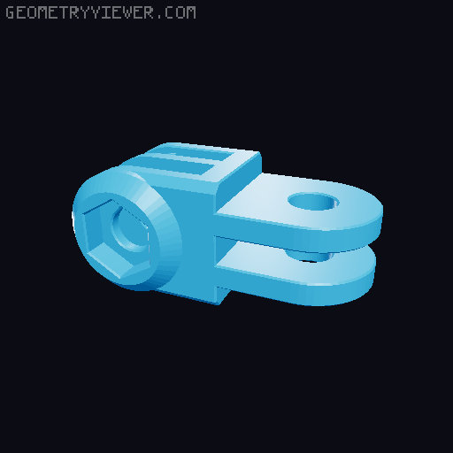 Anti-droop detented arms for Modular Mounting System 3D model thumbnail