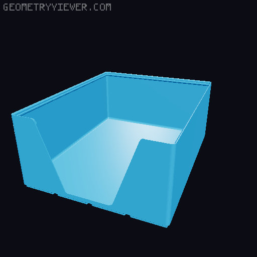 Gridfinity wall cutout collection 3D model thumbnail
