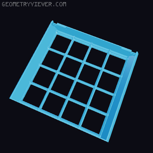 Under Desk Drawer 2.0 3D model thumbnail