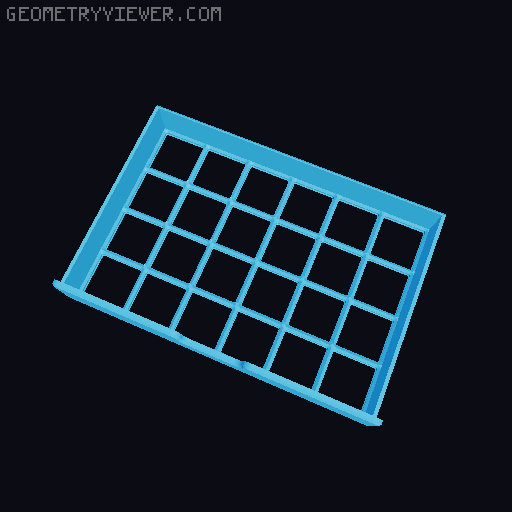 Gridfinity Drawer for Raz's Desk Organizer 3D model thumbnail