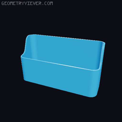 Bin for Ikea skadis - 564 models - hooks need support 3D model thumbnail