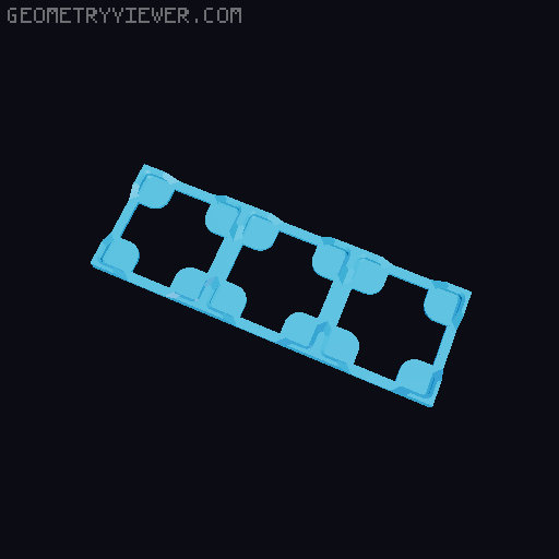 Thin Gridfinity Magnet Base - up to 12x12 3D model thumbnail