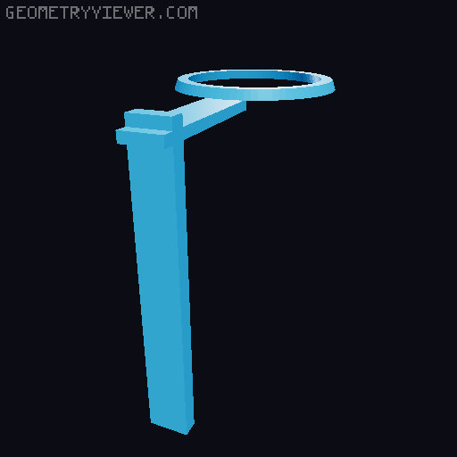 Base y Soporte para The electric tea light UF 3D model thumbnail