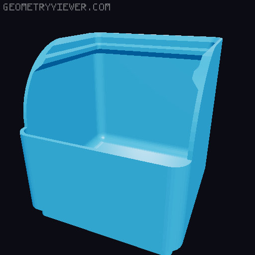 Gridfinity rouded bins collection all sizes 3D model thumbnail