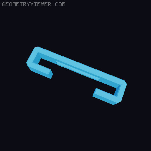 Ender 3 S1 Ribbon Cable Twisted Holder 3D model thumbnail