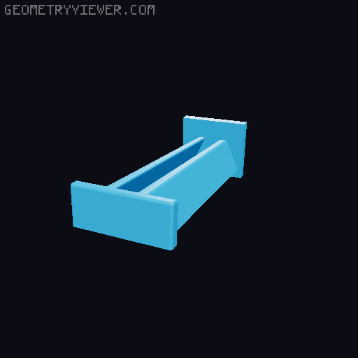 Glasses Stand for openConnect (openGrid) 3D model thumbnail
