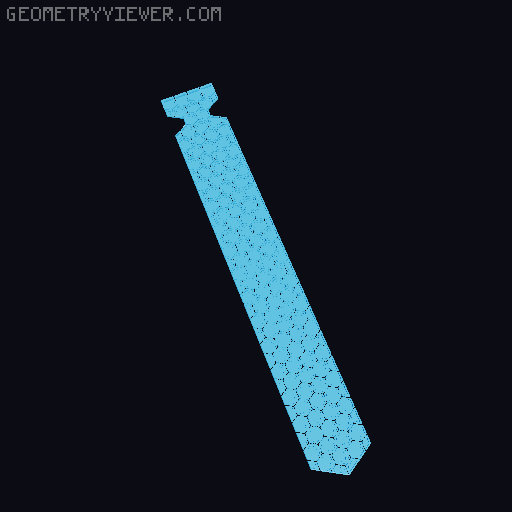 Quick Print HexMaille Tie Chainmail 3D model thumbnail