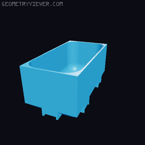 Modular Drawer Organizer Remix 3D model thumbnail