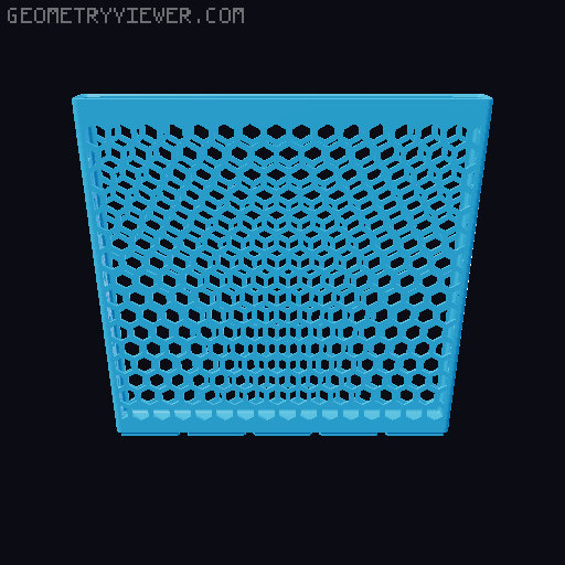 Gridfinity Hex Bins all sizes 3D model thumbnail