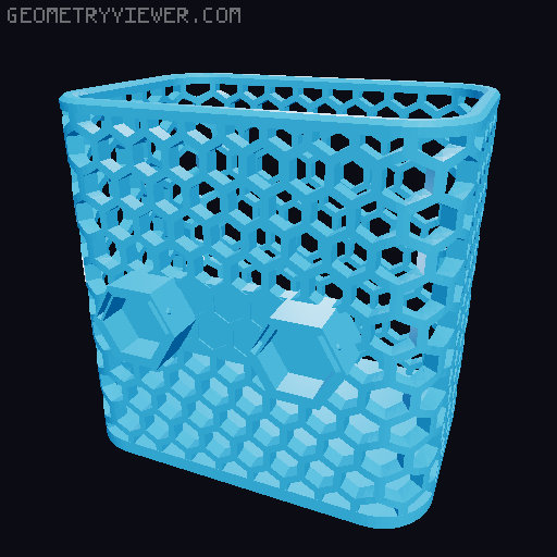 100x70x100 Container with HSW Adapter 3D model thumbnail