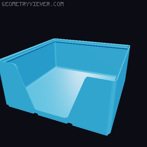 Gridfinity wall cutout collection 3D model thumbnail
