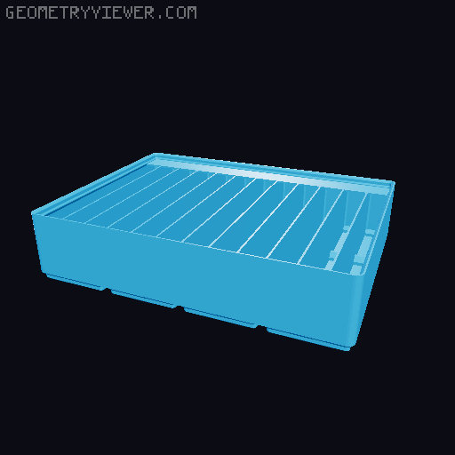 Gridfinity Ultra Light Bins - Divider Label Edition 3D model thumbnail